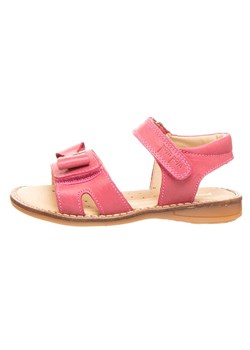 POM POM Skórzane sandały w kolorze różowym ze sklepu Limango Polska w kategorii Sandały dziecięce - zdjęcie 163670914
