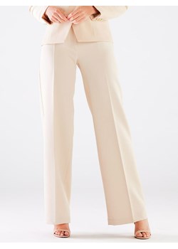 Awama Spodnie w kolorze beżowym ze sklepu Limango Polska w kategorii Spodnie damskie - zdjęcie 163672123