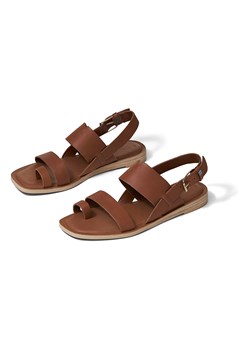 TOMS Skórzane sandały w kolorze brązowym ze sklepu Limango Polska w kategorii Sandały damskie - zdjęcie 163672340