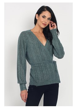 ASSUILI Sweter w kolorze zielonym ze sklepu Limango Polska w kategorii Swetry damskie - zdjęcie 163673834