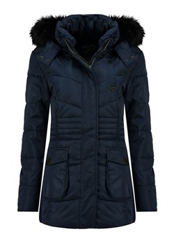 Geographical Norway Płaszcz zimowy "Bouvar" w kolorze granatowym ze sklepu Limango Polska w kategorii Kurtki dziewczęce - zdjęcie 163676614
