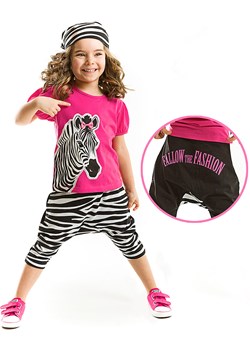 Denokids 3-częściowy zestaw &quot;Zebra&quot; w kolorze różowo-biało-czarnym ze sklepu Limango Polska w kategorii Komplety dziewczęce - zdjęcie 163681264