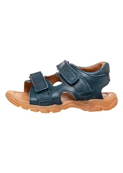 POM POM Skórzane sandały w kolorze niebieskim ze sklepu Limango Polska w kategorii Sandały dziecięce - zdjęcie 163685513
