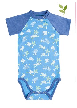 Buzerl Body w kolorze niebieskim ze wzorem ze sklepu Limango Polska w kategorii Body niemowlęce - zdjęcie 163687961