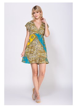 Peace &amp; Love Sukienka w kolorze żółto-niebieskim ze sklepu Limango Polska w kategorii Sukienki - zdjęcie 163688273