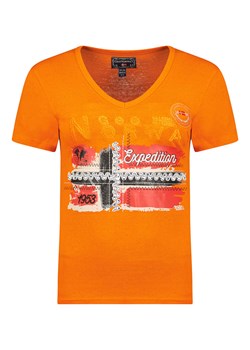 Geographical Norway Koszulka w kolorze pomarańczowym ze sklepu Limango Polska w kategorii Bluzki damskie - zdjęcie 163688394