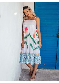 Isla Bonita by SIGRIS Sukienka w kolorze kremowym ze wzorem ze sklepu Limango Polska w kategorii Sukienki - zdjęcie 163690732