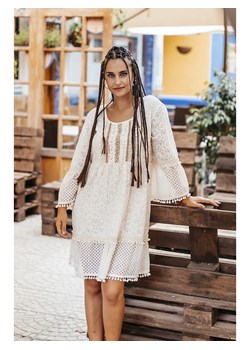 Isla Bonita by SIGRIS Sukienka w kolorze kremowym ze sklepu Limango Polska w kategorii Sukienki - zdjęcie 163690752