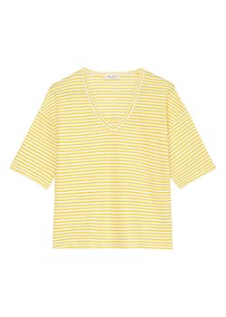 Marc O&apos;Polo Koszulka w kolorze żółtym ze sklepu Limango Polska w kategorii Bluzki damskie - zdjęcie 163696974