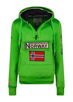 Geographical Norway Bluza "Gymclass" w kolorze zielonym ze sklepu Limango Polska w kategorii Bluzy damskie - zdjęcie 163697312