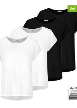 Sublevel Koszulki (4 szt.) w kolorze czarnym i białym ze sklepu Limango Polska w kategorii Bluzki damskie - zdjęcie 163700560
