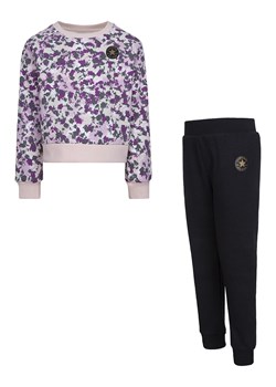Converse 2-częściowy zestaw w kolorze fioletowo-czarnym ze sklepu Limango Polska w kategorii Dresy dziewczęce - zdjęcie 163715134