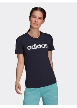 adidas Koszulka &quot;Lin&quot; w kolorze granatowym ze sklepu Limango Polska w kategorii Bluzki damskie - zdjęcie 163725552