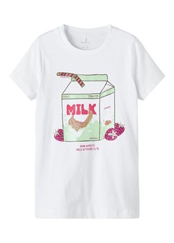 name it Koszulka &quot;Demma&quot; w kolorze białym ze wzorem ze sklepu Limango Polska w kategorii Bluzki dziewczęce - zdjęcie 163730523