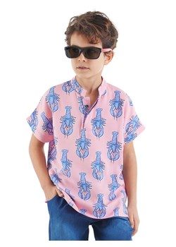 Denokids Koszulka &quot;Lobster&quot; w kolorze niebiesko-jasnoróżowym ze sklepu Limango Polska w kategorii T-shirty chłopięce - zdjęcie 163732010