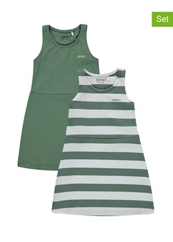 ESPRIT Sukienki (2 szt.) w kolorze zielonym ze sklepu Limango Polska w kategorii Sukienki dziewczęce - zdjęcie 163734690