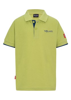 Trollkids Funkcyjna koszulka polo &quot;Bergen XT&quot; w kolorze zielonym ze sklepu Limango Polska w kategorii T-shirty chłopięce - zdjęcie 163736624