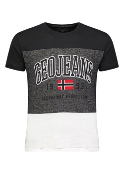 Geographical Norway Koszulka w kolorze czarno-białym ze sklepu Limango Polska w kategorii T-shirty męskie - zdjęcie 163738081