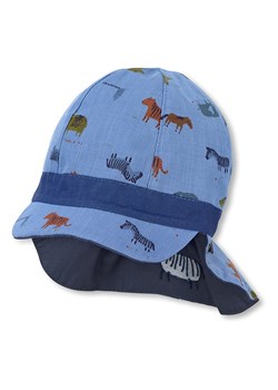 Sterntaler Dwustronna czapka w kolorze niebieskim ze sklepu Limango Polska w kategorii Czapki dziecięce - zdjęcie 163738913