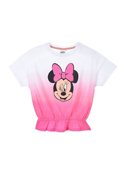MINNIE MOUSE Koszulka &quot;Minnie&quot; w kolorze biało-różowym ze sklepu Limango Polska w kategorii Bluzki dziewczęce - zdjęcie 163740091