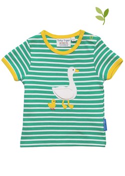 Toby Tiger Koszulka w kolorze żółto-zielono-białym ze sklepu Limango Polska w kategorii T-shirty chłopięce - zdjęcie 163743434