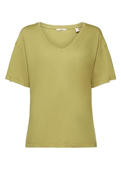ESPRIT Koszulka w kolorze oliwkowym ze sklepu Limango Polska w kategorii Bluzki damskie - zdjęcie 163744524