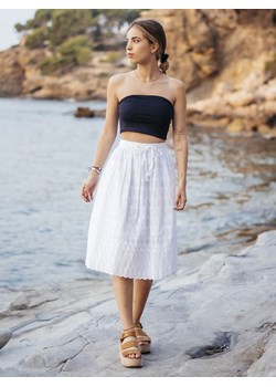 Isla Bonita by SIGRIS Spódnica w kolorze białym ze sklepu Limango Polska w kategorii Spódnice - zdjęcie 163748364