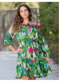 Isla Bonita by SIGRIS Sukienka w kolorze zielonym ze wzorem ze sklepu Limango Polska w kategorii Sukienki - zdjęcie 163748414