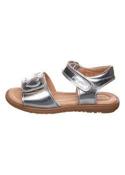 POM POM Skórzane sandały w kolorze srebrnym ze sklepu Limango Polska w kategorii Sandały dziecięce - zdjęcie 163749031