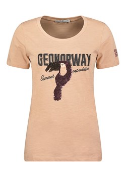 Geographical Norway Koszulka &quot;Jeverything&quot; w kolorze beżowym ze sklepu Limango Polska w kategorii Bluzki damskie - zdjęcie 163749830