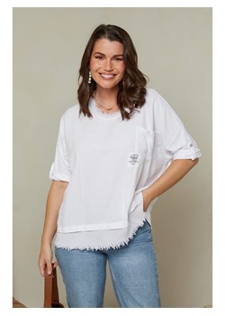 Curvy Lady Koszulka w kolorze białym ze sklepu Limango Polska w kategorii Bluzki damskie - zdjęcie 163750140
