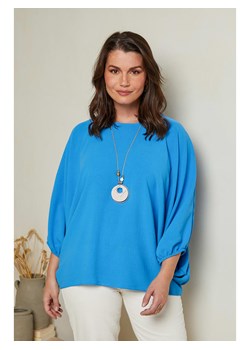 Curvy Lady Bluzka w kolorze niebieskim ze sklepu Limango Polska w kategorii Bluzki damskie - zdjęcie 163750170
