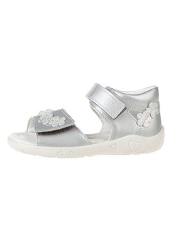 PEPINO Skórzane sandały w kolorze srebrnym ze sklepu Limango Polska w kategorii Sandały dziecięce - zdjęcie 163751774