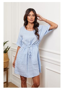 Joséfine Lniana sukienka w kolorze błękitnym ze sklepu Limango Polska w kategorii Sukienki - zdjęcie 163757350