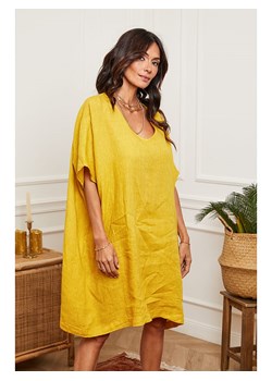 Joséfine Lniana sukienka w kolorze żółtym ze sklepu Limango Polska w kategorii Sukienki - zdjęcie 163757380