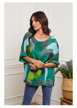 Fleur de Lin Lniana bluzka w kolorze zielonym ze sklepu Limango Polska w kategorii Bluzki damskie - zdjęcie 163757662