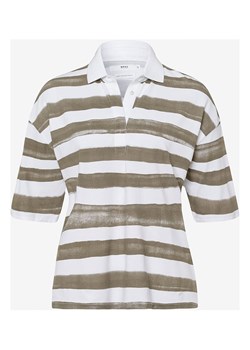 BRAX Koszulka polo &quot;Style Clea&quot; w kolorze oliwkowo-białym ze sklepu Limango Polska w kategorii Bluzki damskie - zdjęcie 163767810