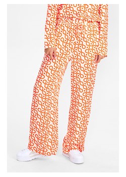 NÜMPH Spodnie &quot;Nuruby&quot; w kolorze pomarańczowo-białym ze sklepu Limango Polska w kategorii Spodnie damskie - zdjęcie 163769492