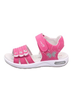 superfit Skórzane sandały w kolorze różowym ze sklepu Limango Polska w kategorii Sandały dziecięce - zdjęcie 163773154