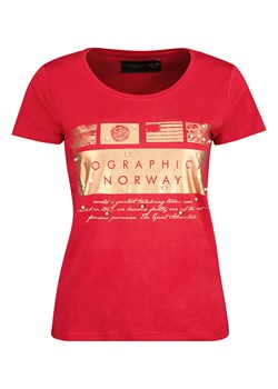 Geographical Norway Koszulka &quot;Jicorne&quot; w kolorze czerwonym ze sklepu Limango Polska w kategorii Bluzki damskie - zdjęcie 163775964