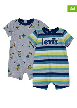 Levi&apos;s Kids Rampersy (2 szt.) w kolorze szarym ze sklepu Limango Polska w kategorii Rampersy - zdjęcie 163778344