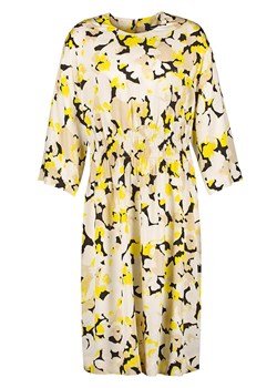 TAIFUN Sukienka w kolorze beżowo-żółto-czarnym ze sklepu Limango Polska w kategorii Sukienki - zdjęcie 163781683