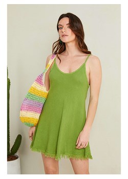 Le Monde du Lin Lniana sukienka w kolorze zielonym ze sklepu Limango Polska w kategorii Sukienki - zdjęcie 163782574
