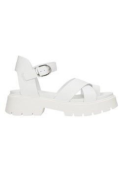 Wojas Skórzane sandały w kolorze białym ze sklepu Limango Polska w kategorii Sandały damskie - zdjęcie 163783124