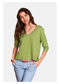 ASSUILI Sweter w kolorze zielonym ze sklepu Limango Polska w kategorii Swetry damskie - zdjęcie 163791632