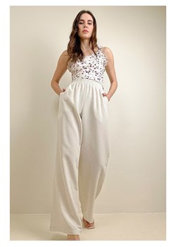 Defile Spodnie w kolorze kremowym ze sklepu Limango Polska w kategorii Spodnie damskie - zdjęcie 163791912