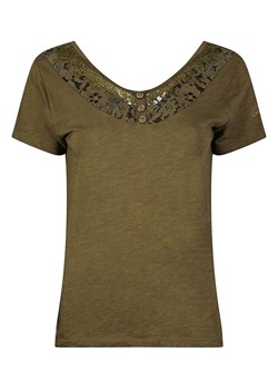 Geographical Norway Koszulka &quot;Jixta&quot; w kolorze khaki ze sklepu Limango Polska w kategorii Bluzki damskie - zdjęcie 163792621