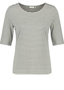 Gerry Weber Koszulka w kolorze ciemnozielono-białym ze sklepu Limango Polska w kategorii Bluzki damskie - zdjęcie 163793624