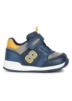 Geox Skórzane sneakersy &quot;Rishon&quot; w kolorze niebiesko-żółtym ze sklepu Limango Polska w kategorii Buty zimowe dziecięce - zdjęcie 163793840