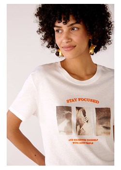 Oui Koszulka w kolorze białym ze sklepu Limango Polska w kategorii Bluzki damskie - zdjęcie 163798630